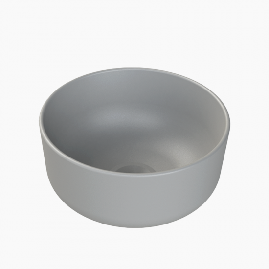 Επικαθήμενος Νιπτήρας Πορσελάνης Cerastyle Aqua Φ33 cm 07760A-97 Grey (Γκρι) Ματ Επικαθήμενος Νιπτήρας Πορσελάνης Cerastyle Aqua Φ33 cm 07760A-97 Grey (Γκρι) Ματ